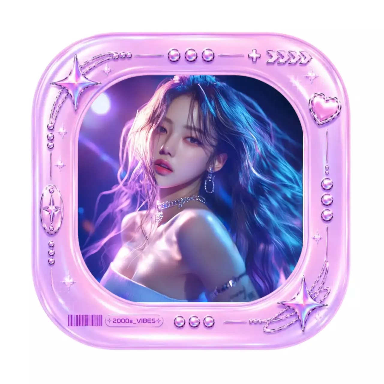분홍색 아기자기한 아이돌 팬아트 굿즈