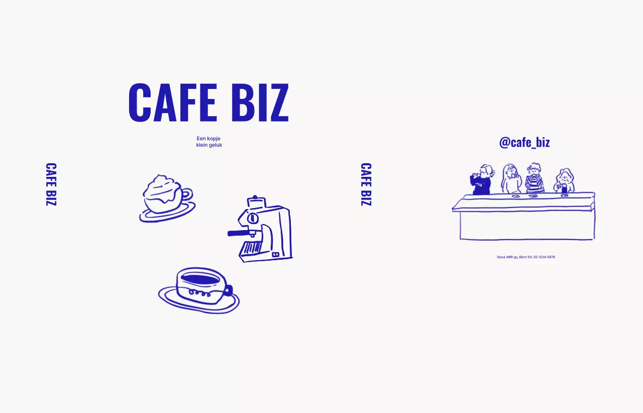 White Simple Cafe-promotie