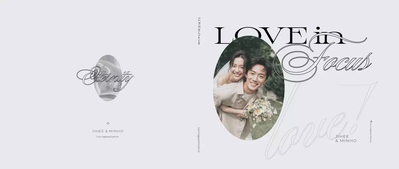 Convite de casamento minimalista em tons de cinza