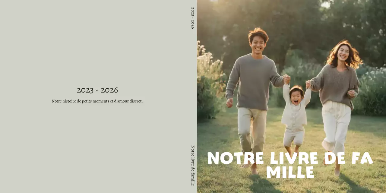 Journal intime beige et soigné de la famille