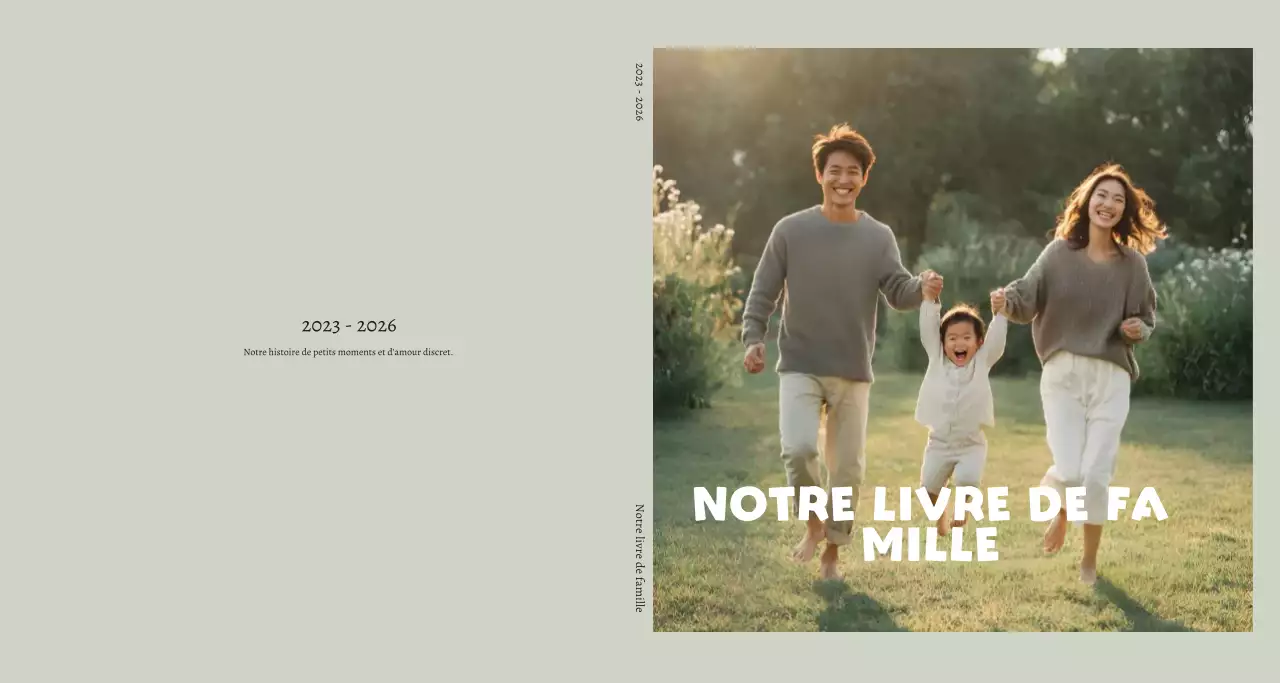 Album photo de famille beige soigné
