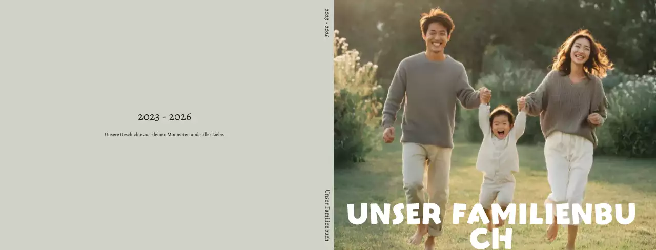 Beiges, schlichtes Familienalbum
