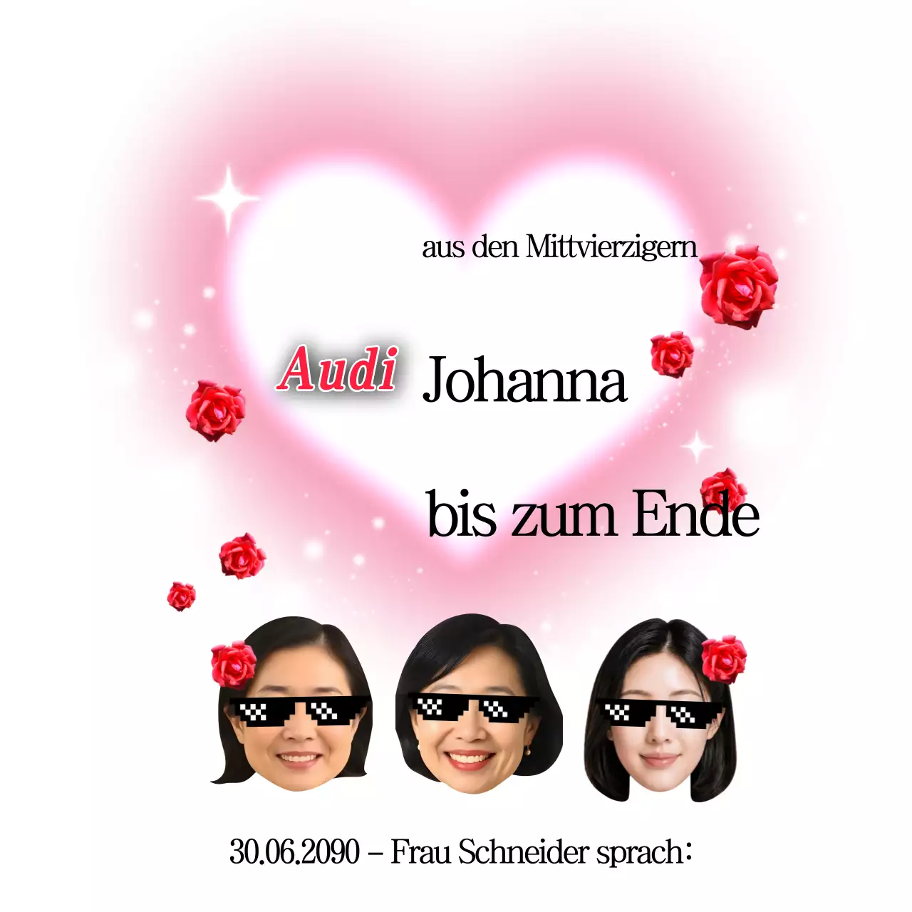 Pinkfarbenes schlichtes Freundschafts-Gedenkstück