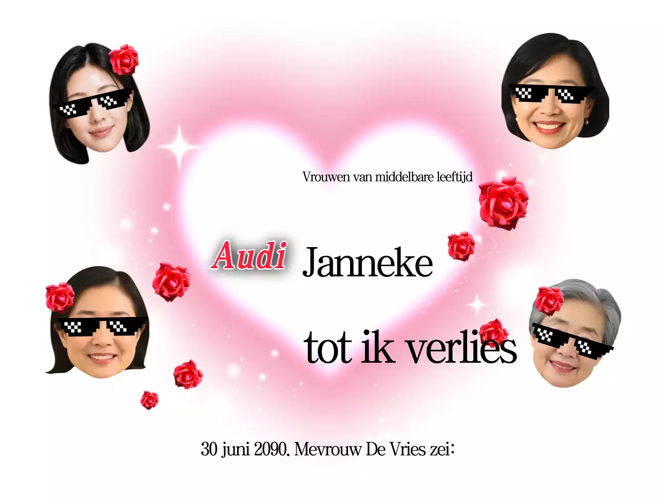 Roze eenvoudige vriendschapsherdenkingskaart
