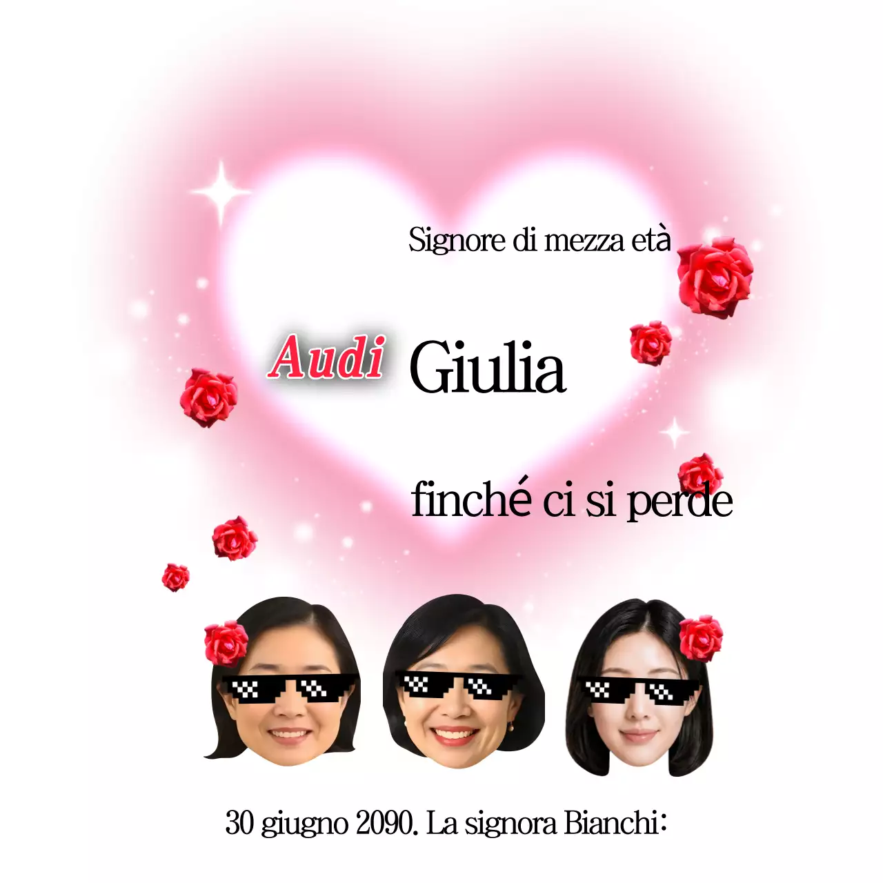 Semplice biglietto commemorativo rosa dell'amicizia