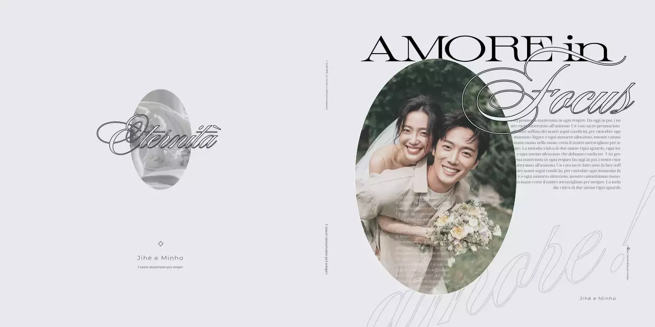 Matrimonio semplice in grigio, anniversario