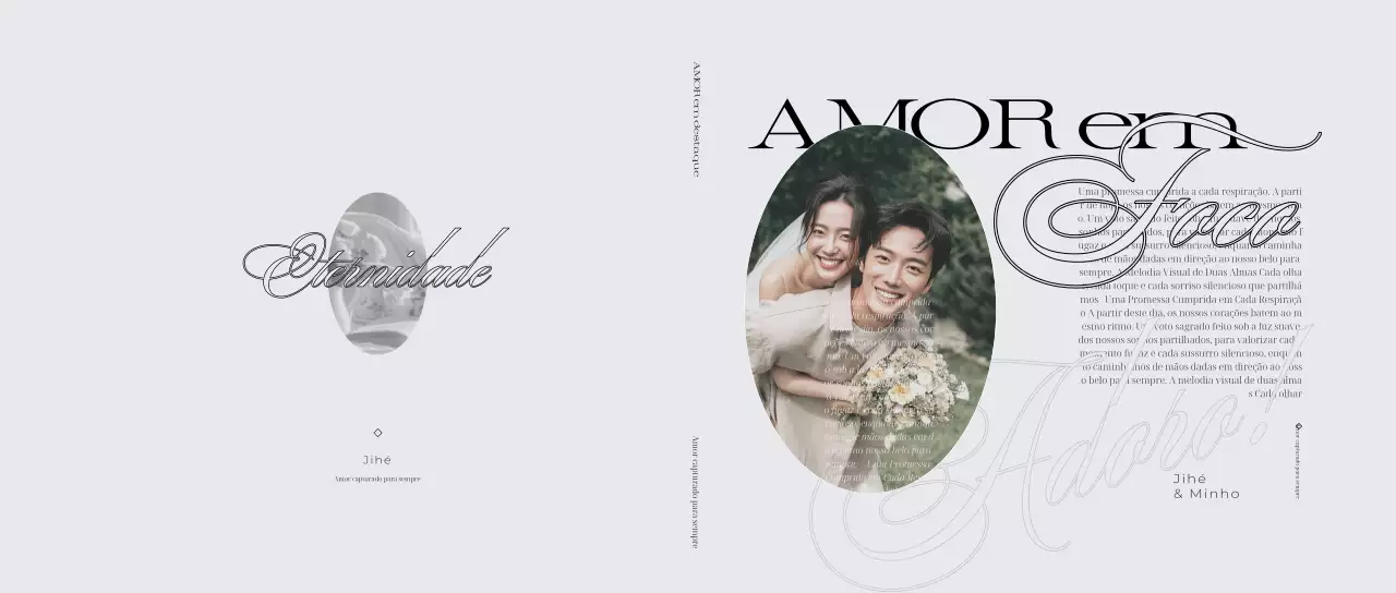 Convite de casamento minimalista em tons de cinza