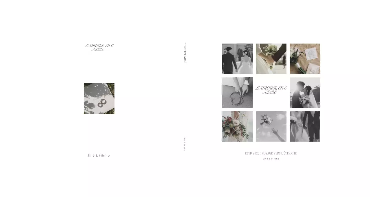 Guide de mariage blanc et soigné