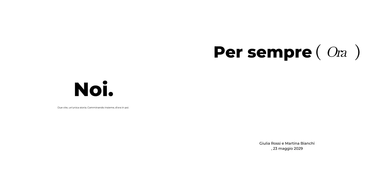 anniversario di matrimonio minimalista in bianco