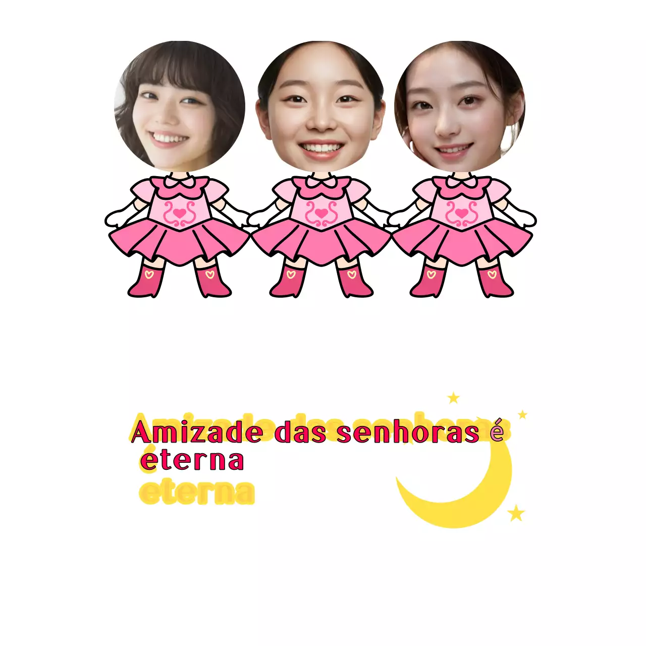 Foto simples de amizade rosa