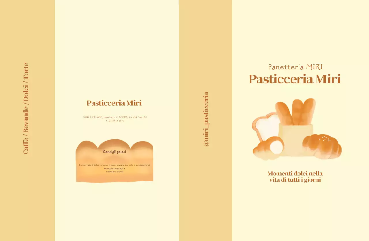 Promozione semplice panetteria beige