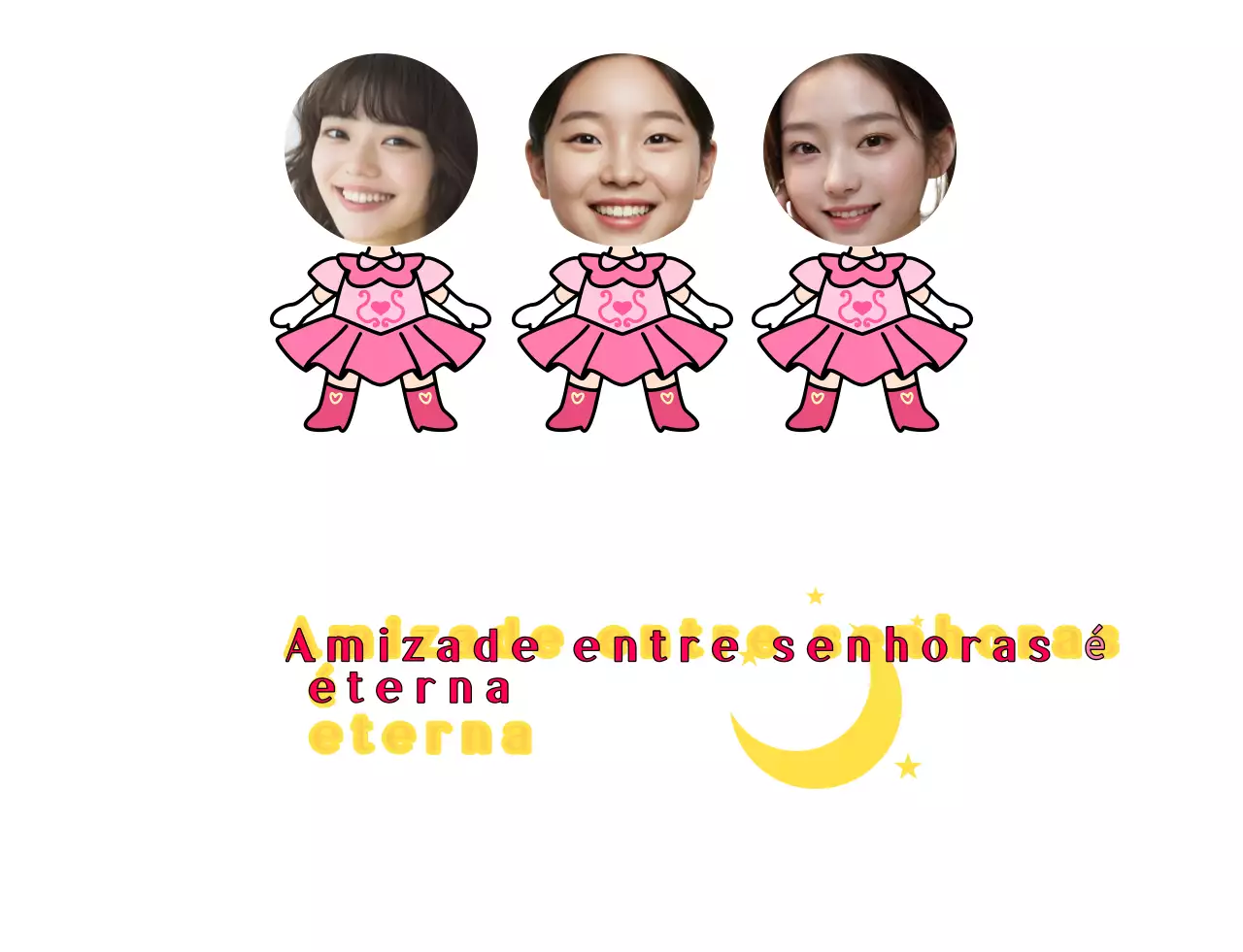 Foto simples de amizade rosa