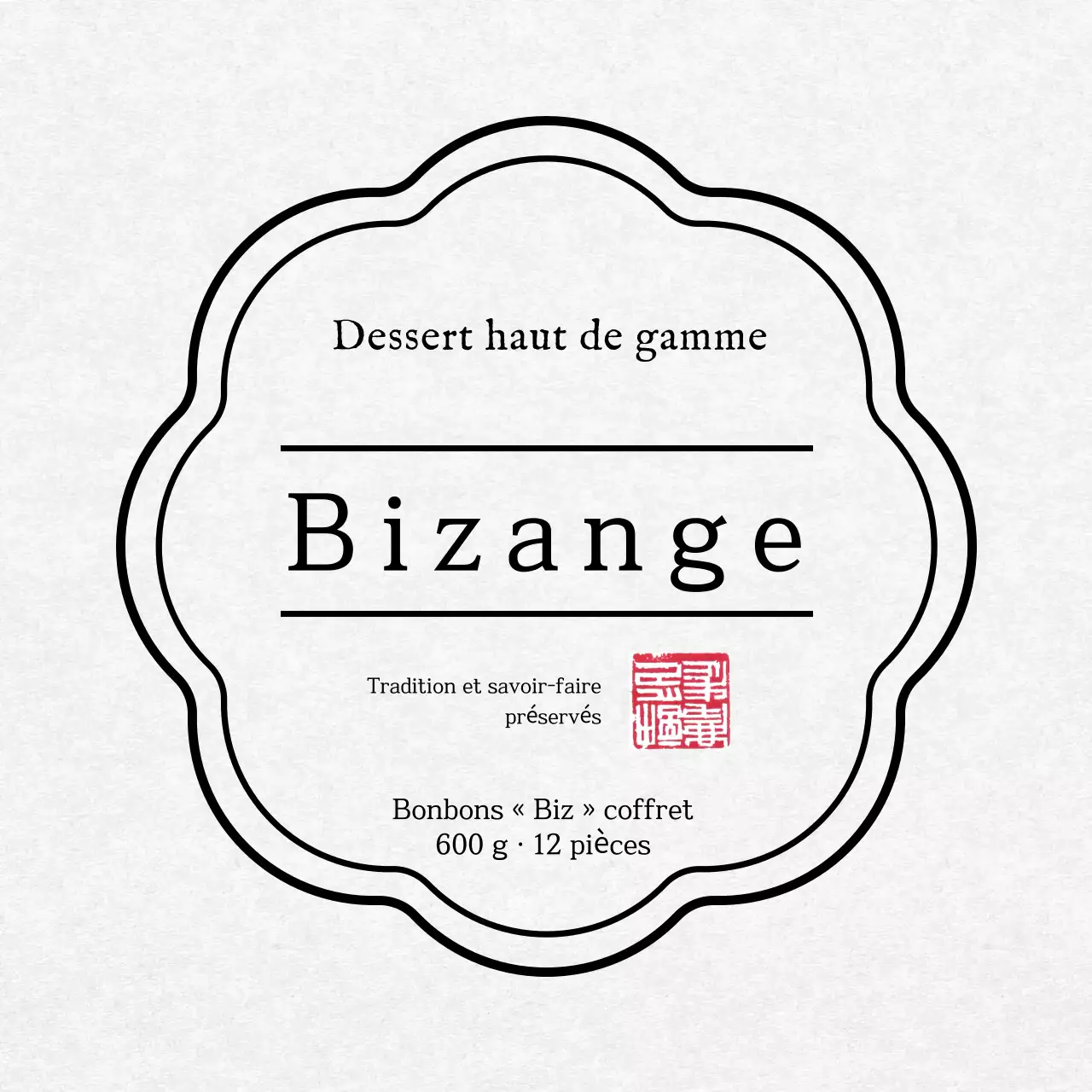 Promotion de produits de confiserie coréenne simples et blancs