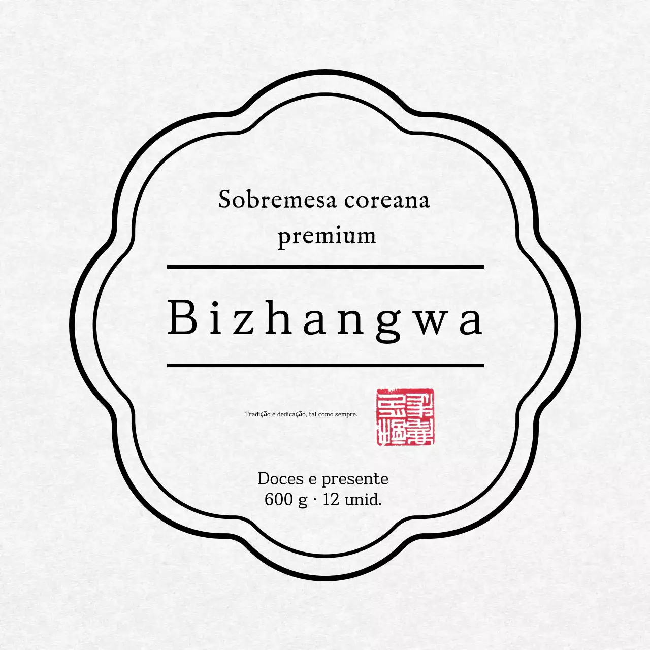 Promoção de produto de confeitaria coreana simples e branca