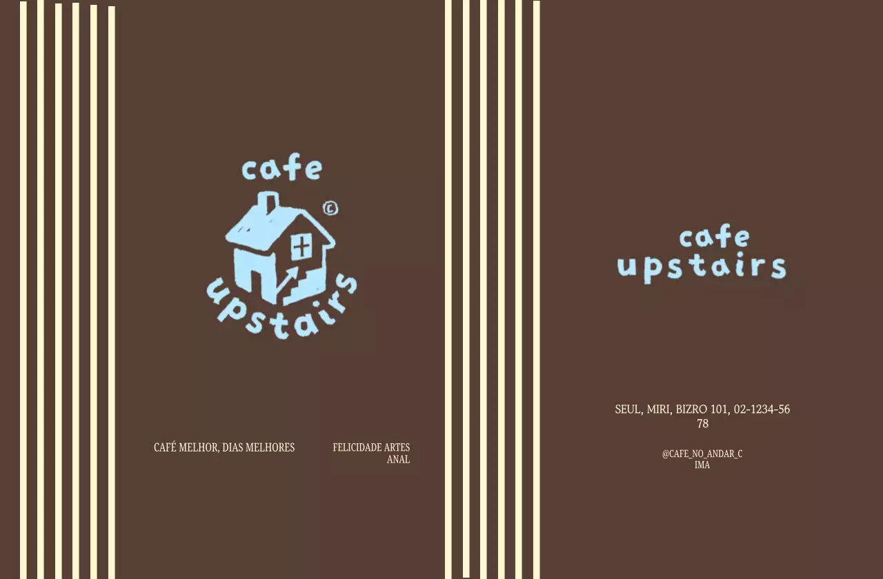 Promoção do Café Minimalista Marrom