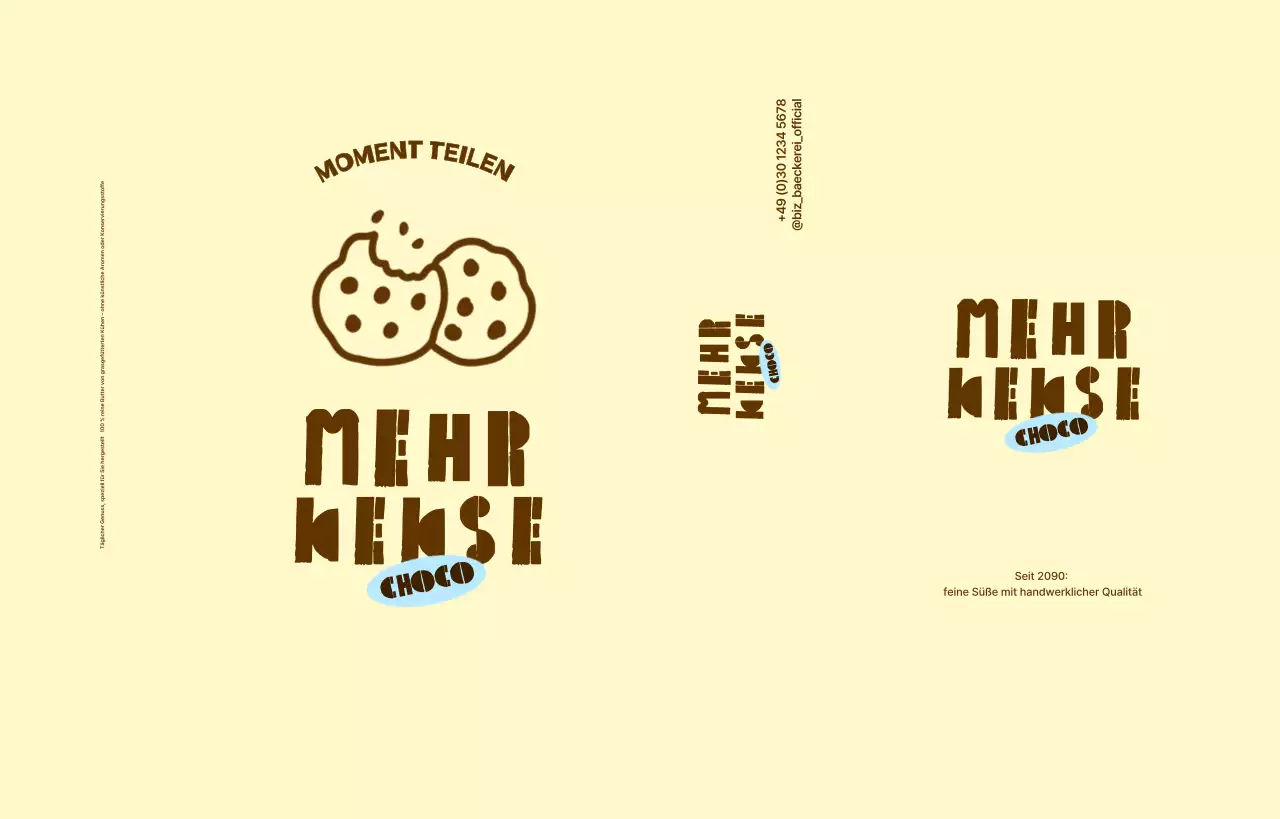 Produktaktion für beigefarbene, einfache Schokoladenkekse