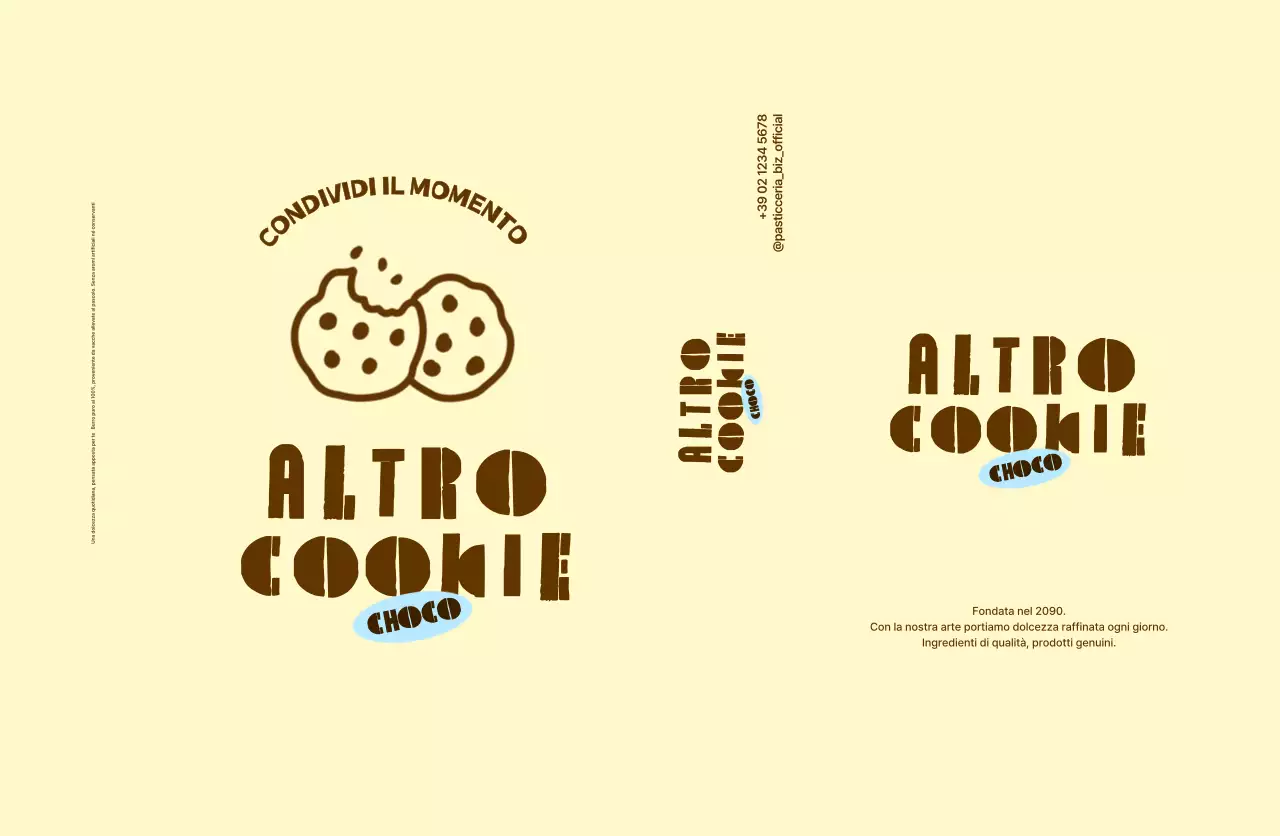Promozione del prodotto Biscotto al Cioccolato Beige Semplice
