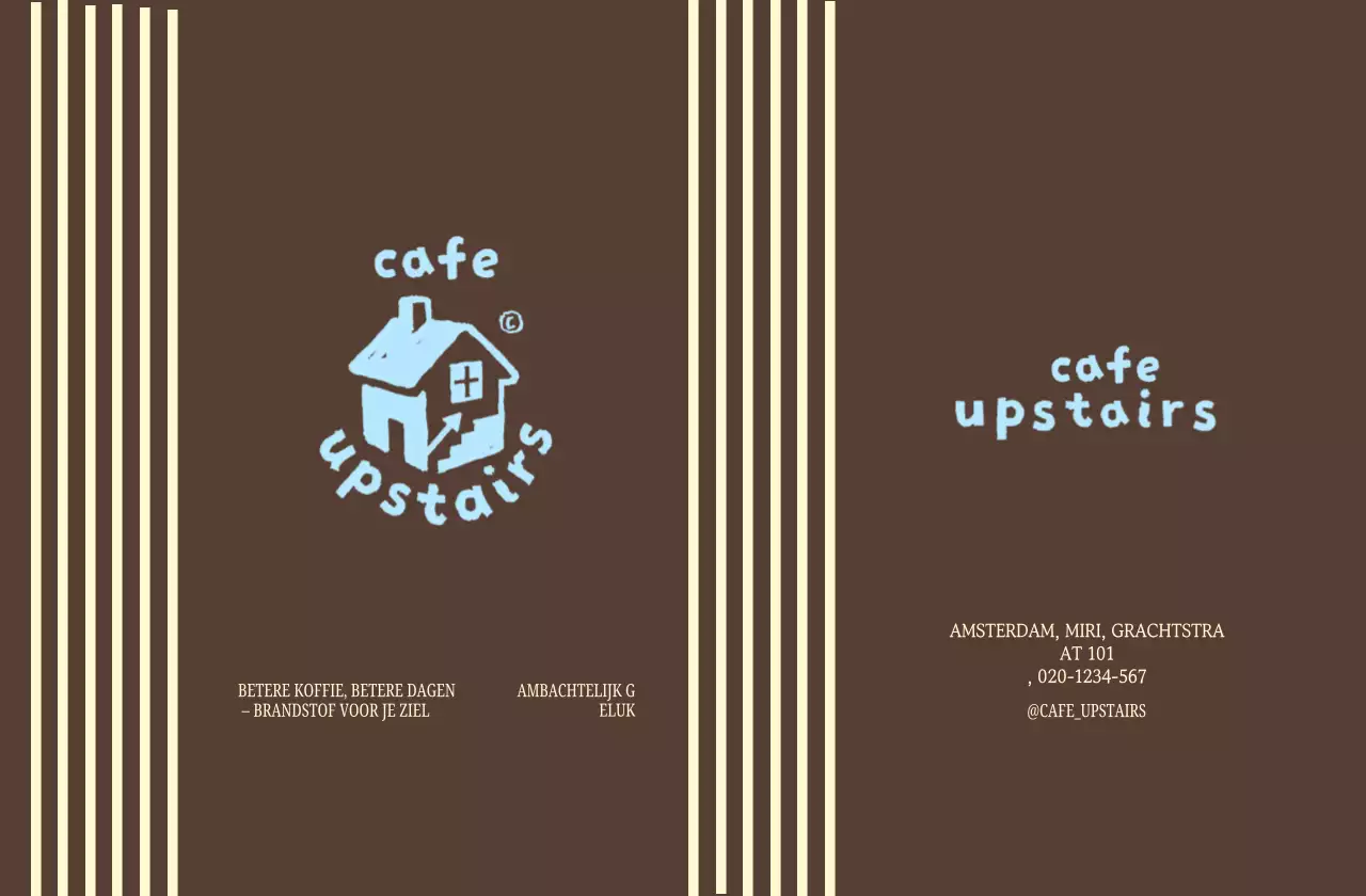 Brown Minimalist Café Promotie