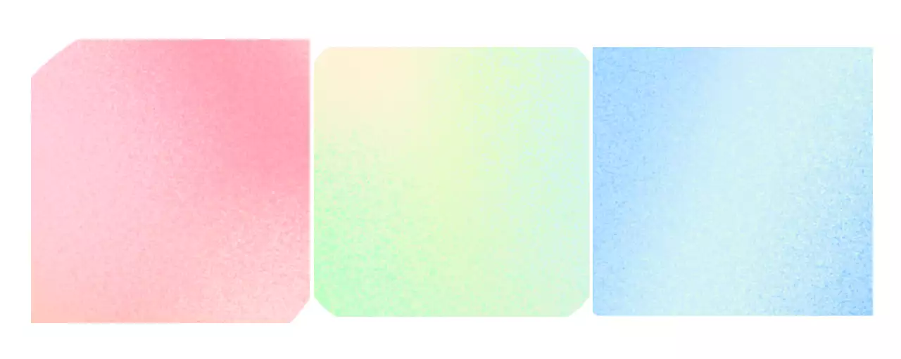 Fotolijst met een minimalistisch ontwerp in roze, lichtgroen en hemelsblauw.