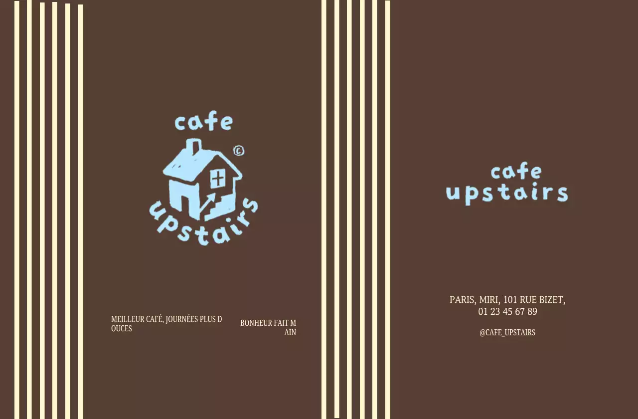 Promotion du café minimaliste marron