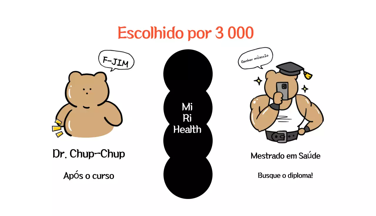 Promoção de saúde Miri preta e elegante