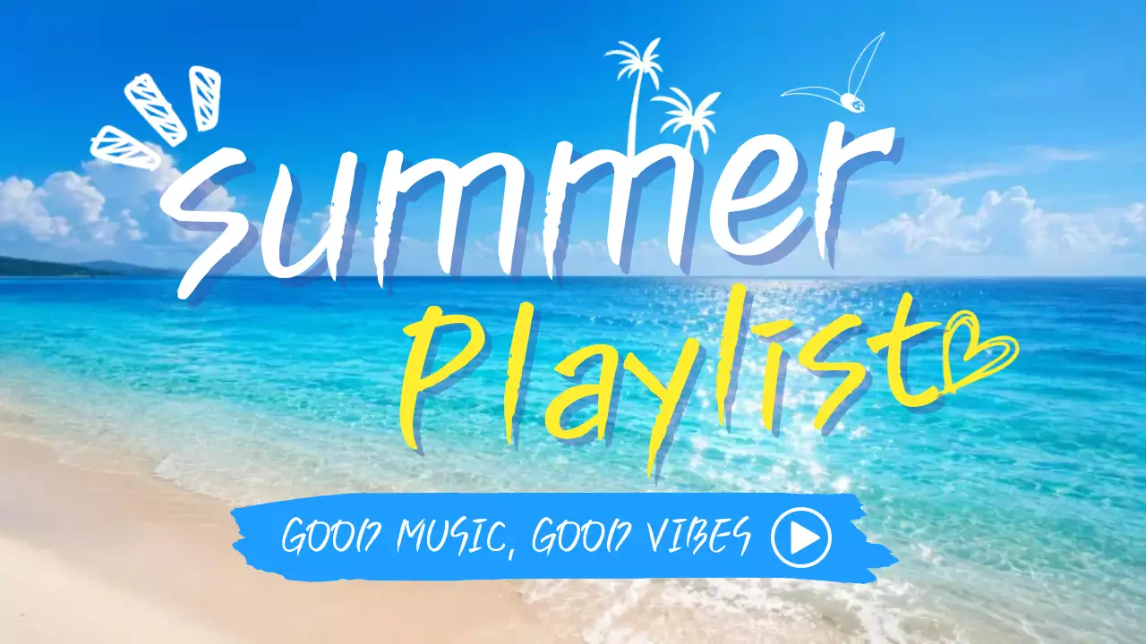 blue simple playlist general use