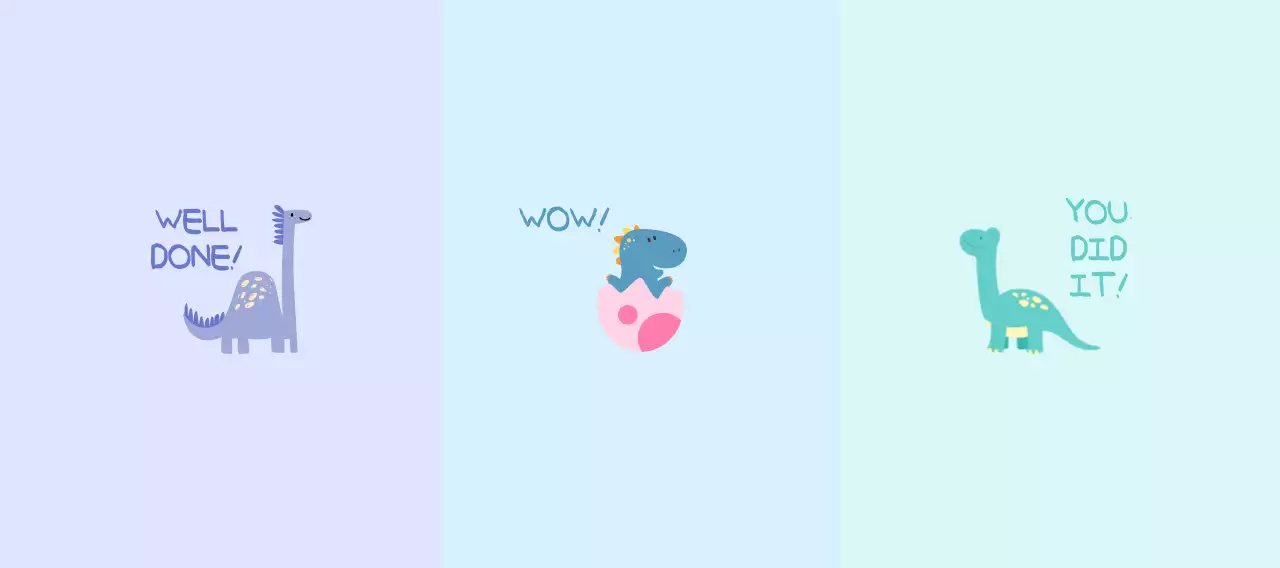 연보라 아기자기한 칭찬 메모지