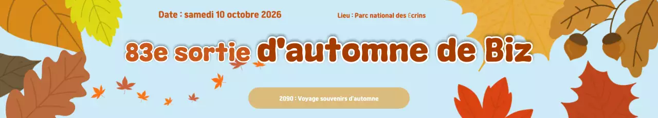 Guide de pique-nique d'automne simple d'Orange