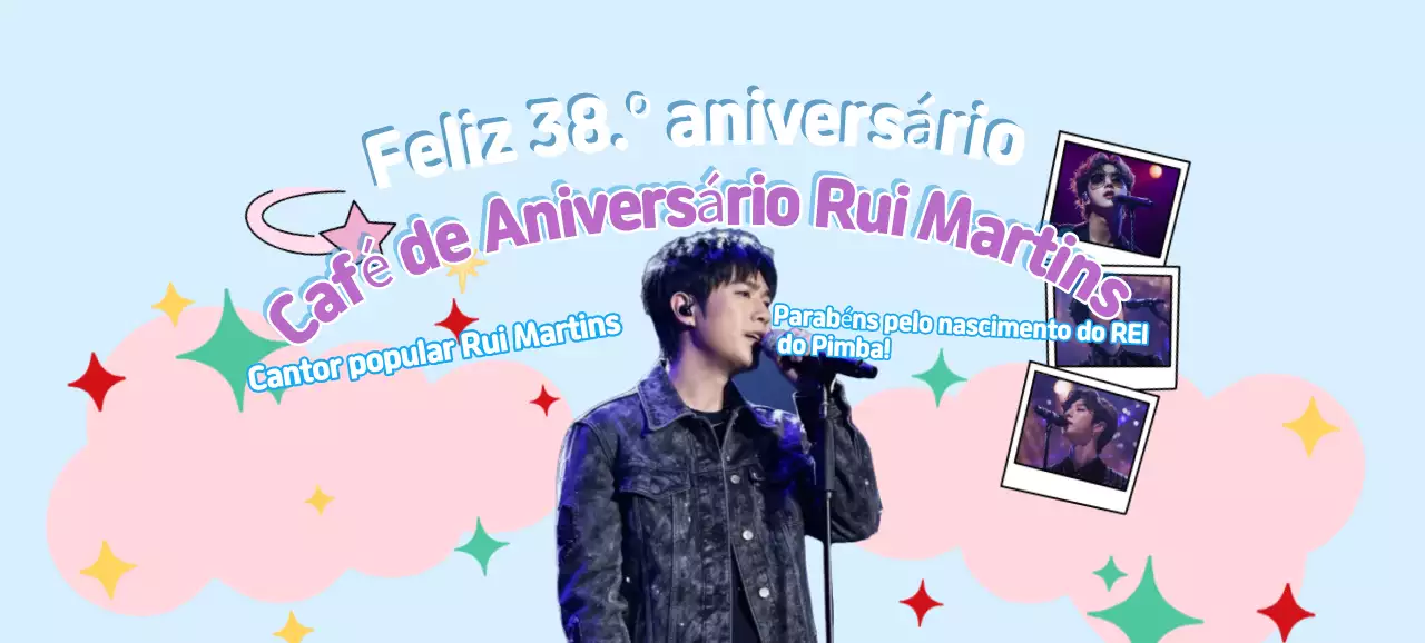 Festa de aniversário fofa em azul celeste