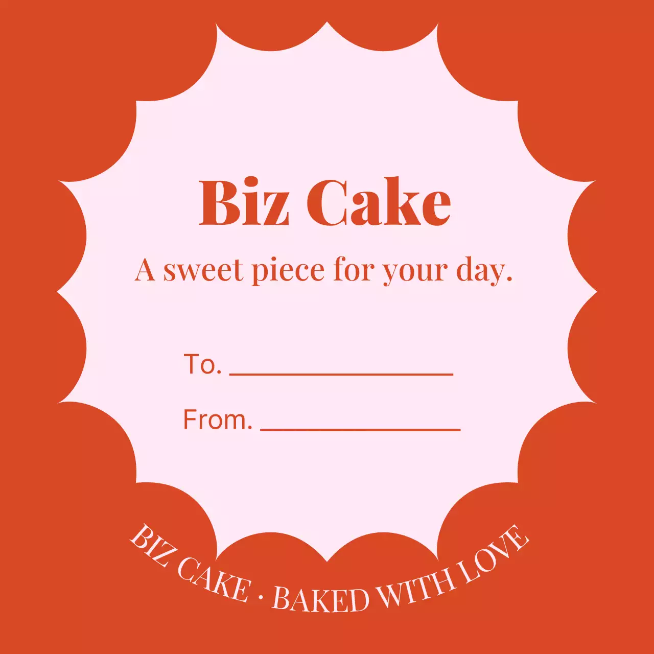 Orange Simple Cake Promotion