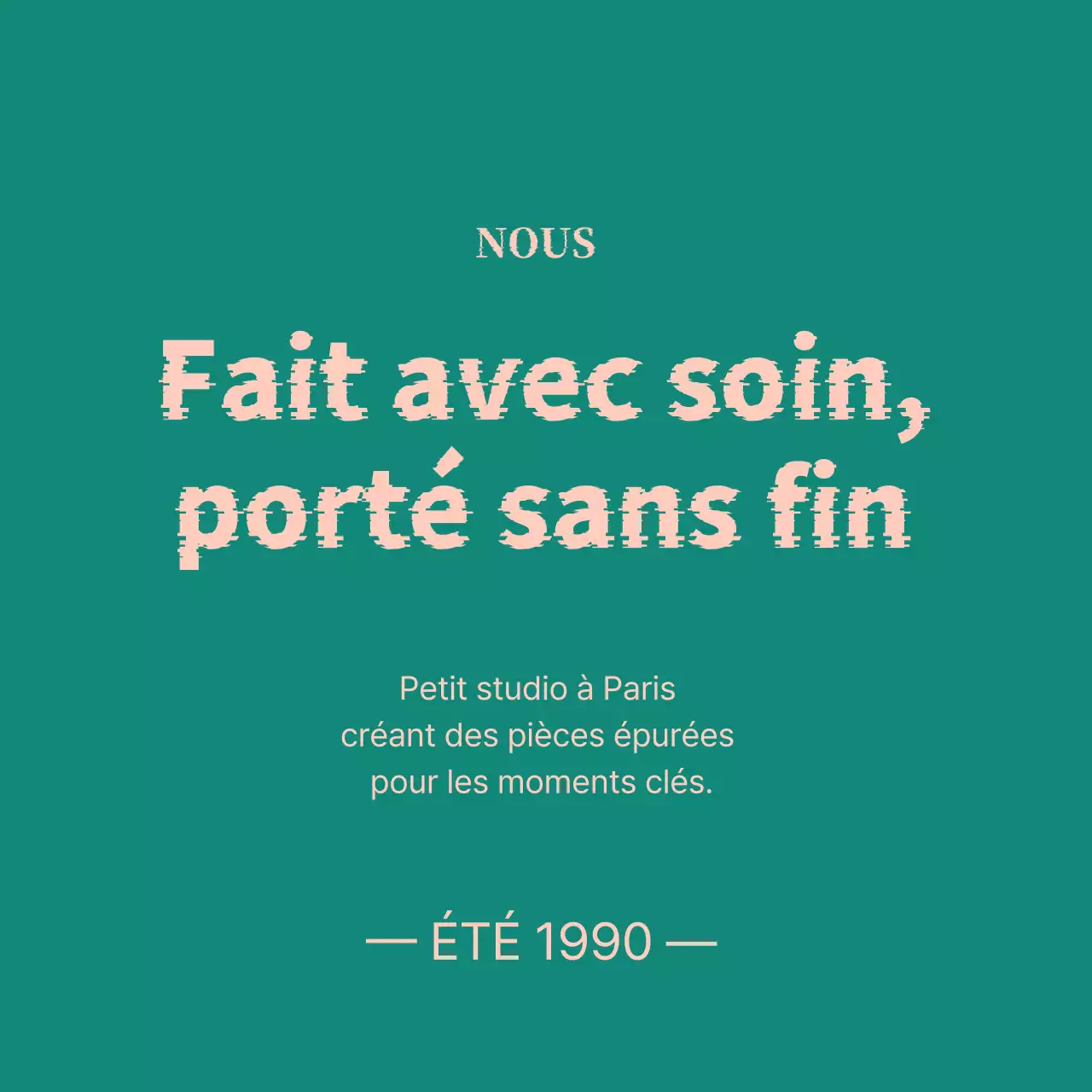 Promotion de marque minimaliste verte