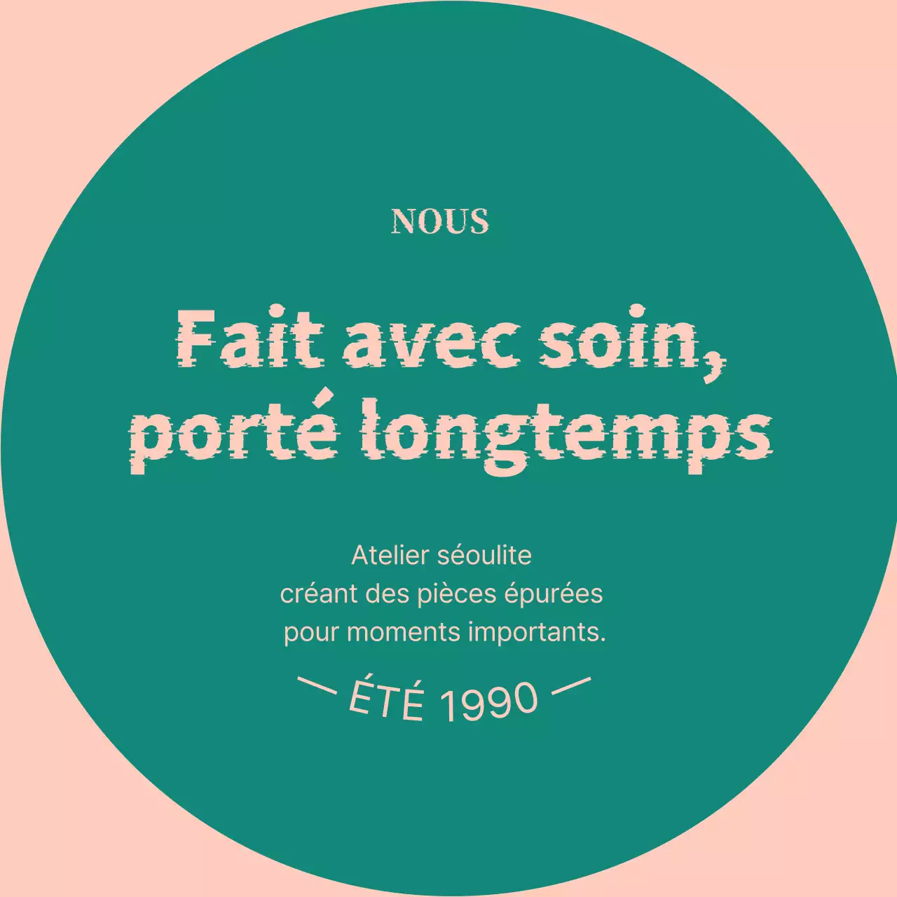Promotion de marque minimaliste verte