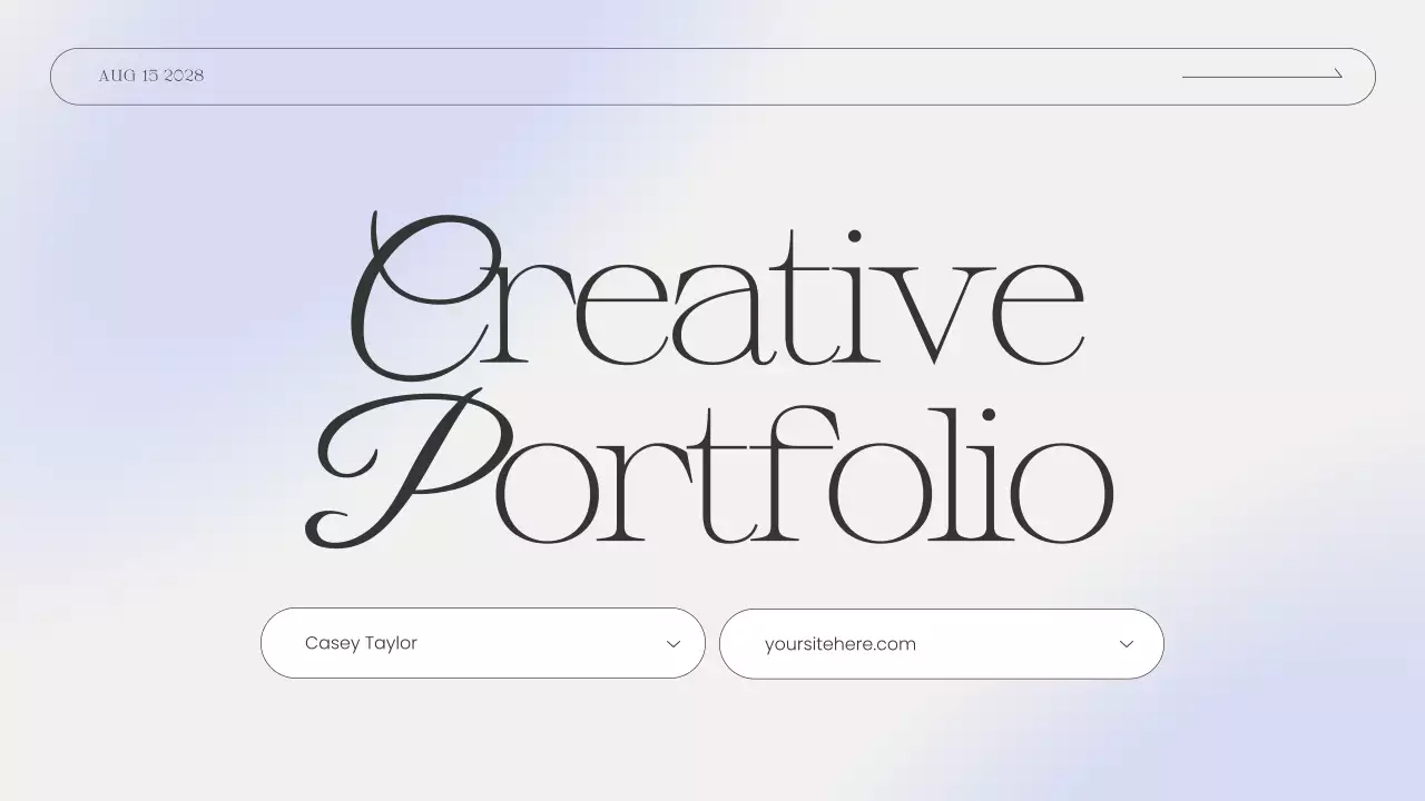 White Elegant Portfolio Resume Presentation