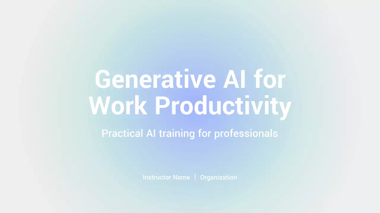Blue Minimal AI Training Guide